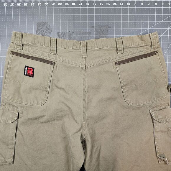 Wrangler Riggs Pants 44x34 Double Knee Cargo Ripstop Canvas Workwear Y2K Biker - Picture 8 of 16